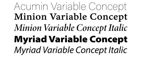 acumin variable concept font family free download